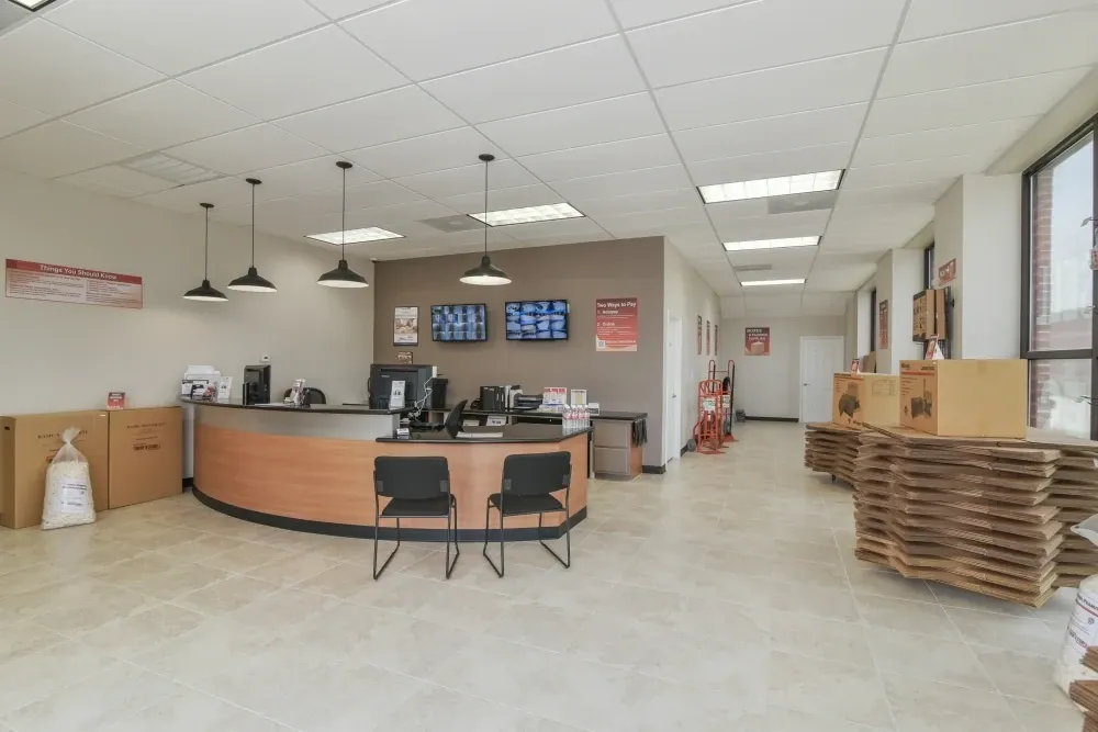 Lobby area at Klein Krimmel Storage facility.