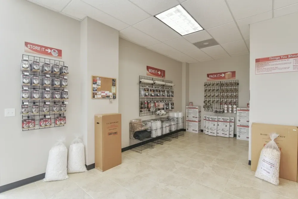 Packing supplies for sale at Klein Krimmel Storage facility.