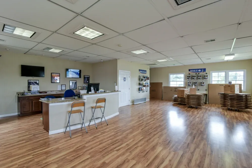 Lobby area at My Storage facility.