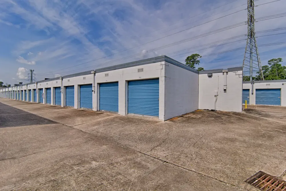 Outdoor storage with drive-up access at Rummel Creek Mini Storage.