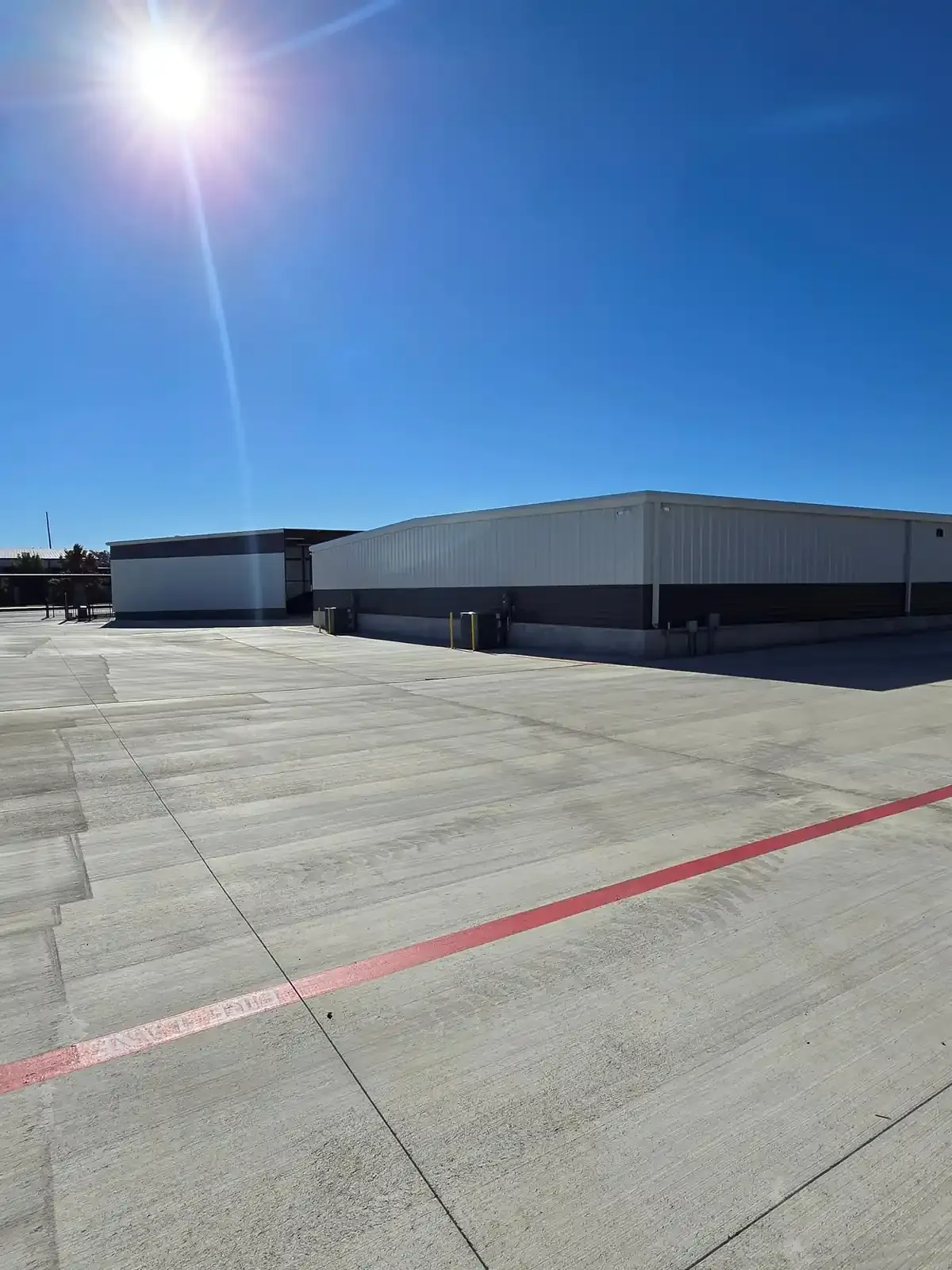 Storage facility exterior driveway