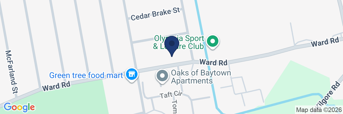 Map showing facility locations