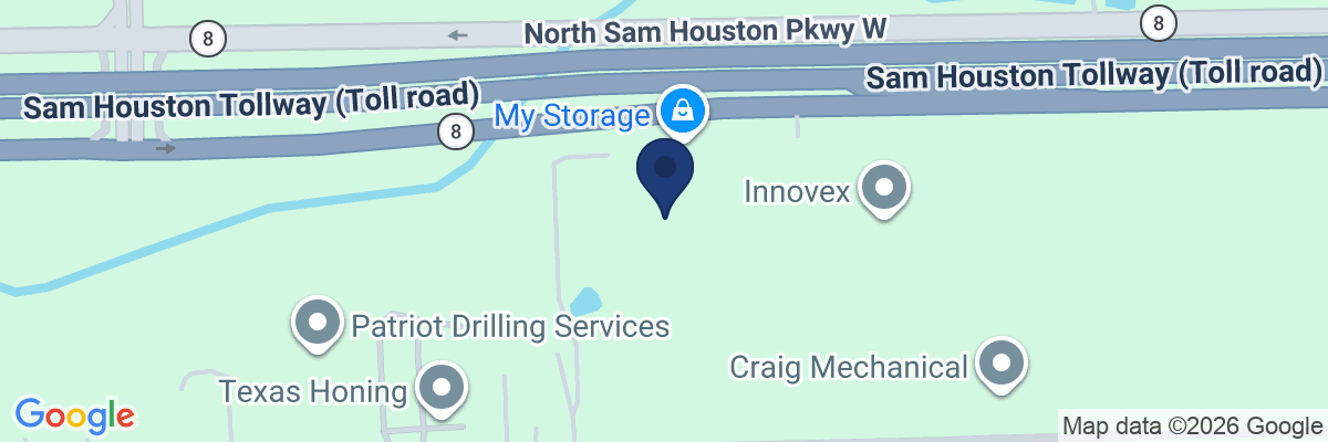 Map showing facility locations