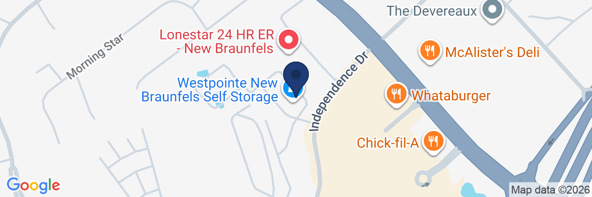 Map showing facility locations