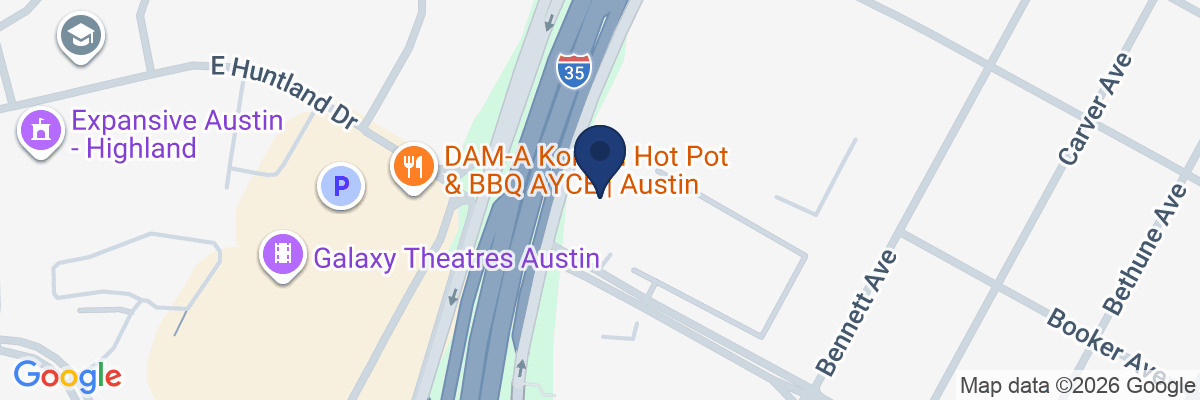 Map showing facility locations
