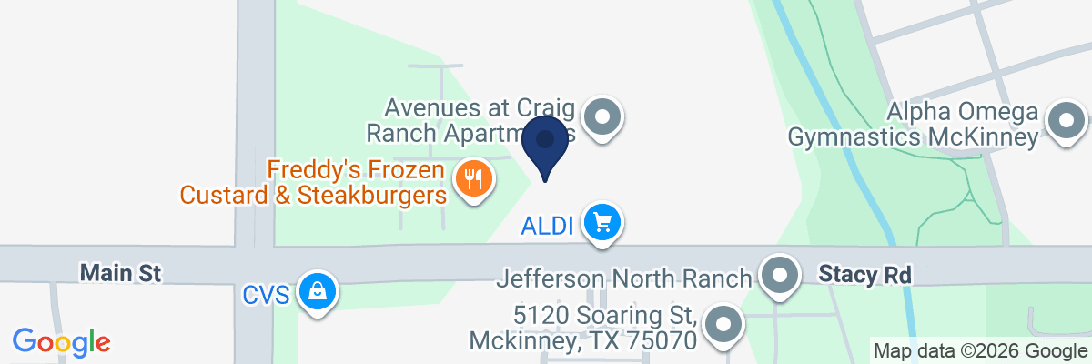 Map showing facility locations