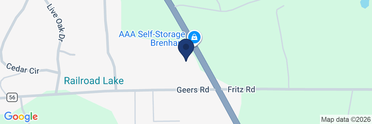 Map showing facility locations