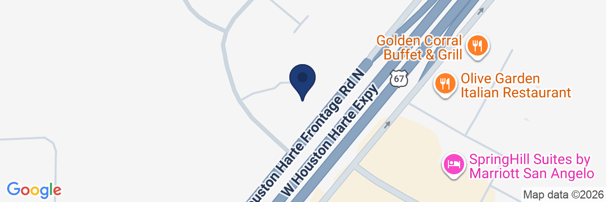 Map showing facility locations