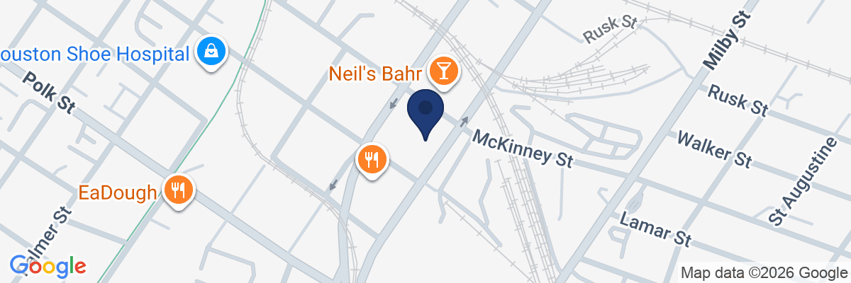 Map showing facility locations