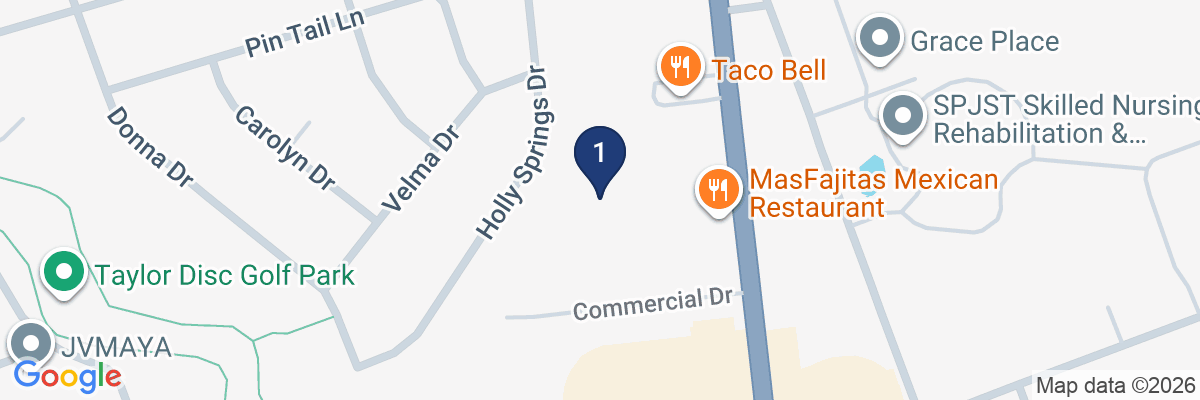 Map showing facility locations