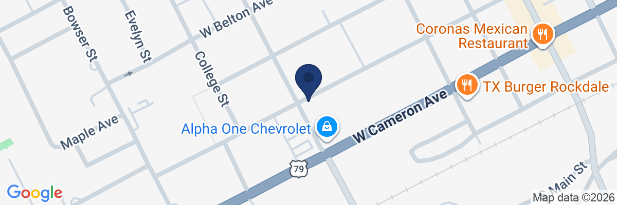Map showing facility locations