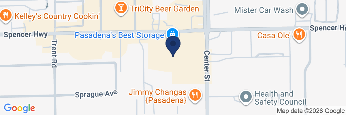 Map showing facility locations