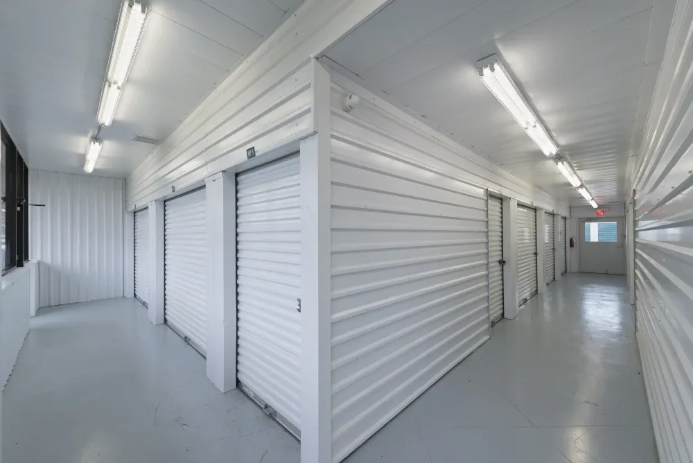 Indoor, climate-controlled storage at AAA Self Storage.
