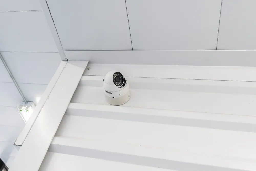 Security camera at AAA Self Storage.