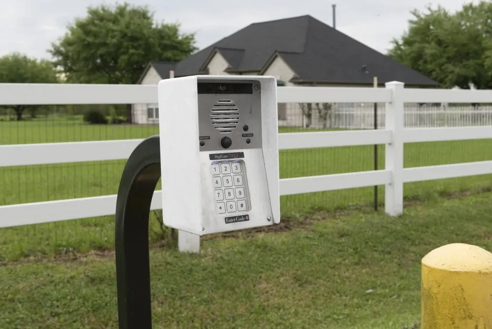 Keypad entry access at AAA Self Storage in Hockley.