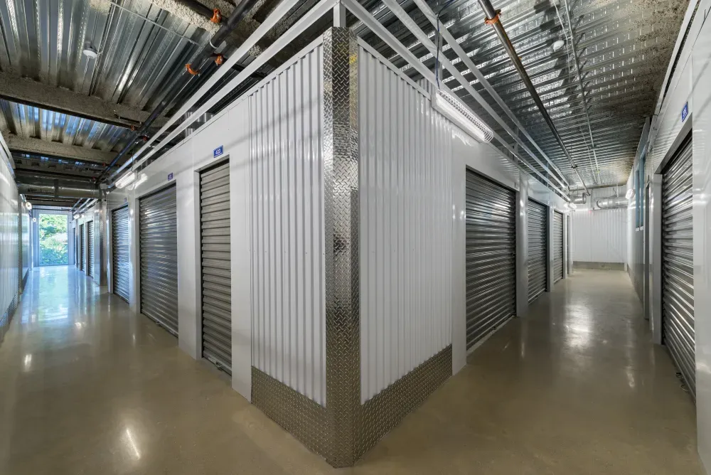Indoor storage at ATX Self Storage.