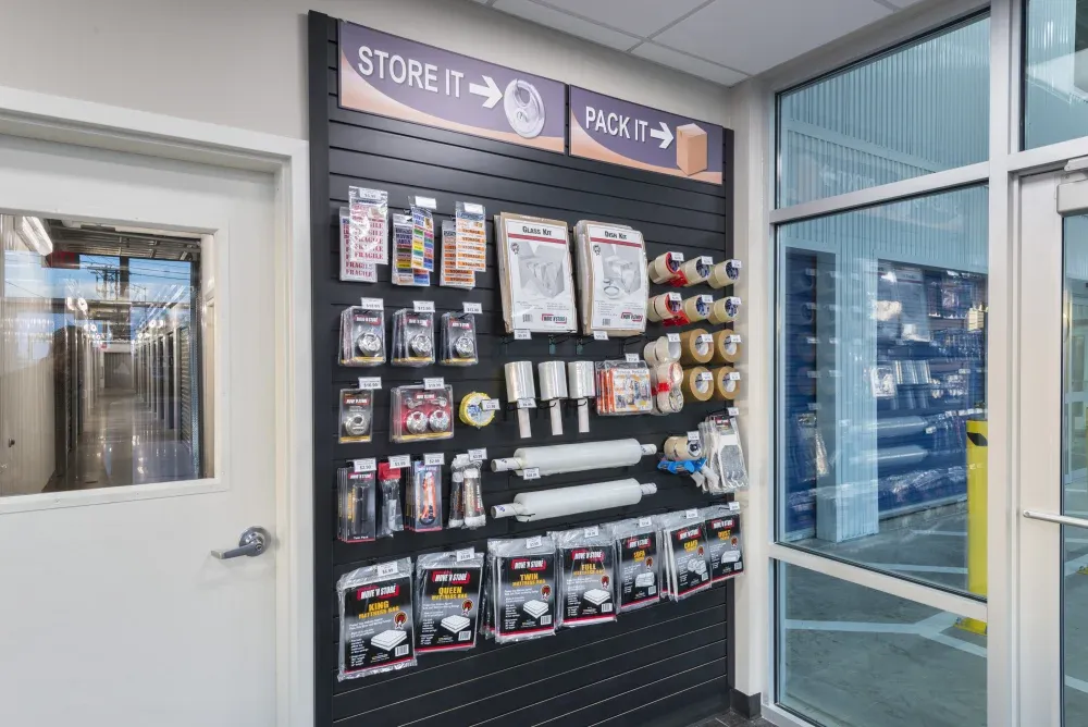 Packing supplies for sale at ATX Self Storage.