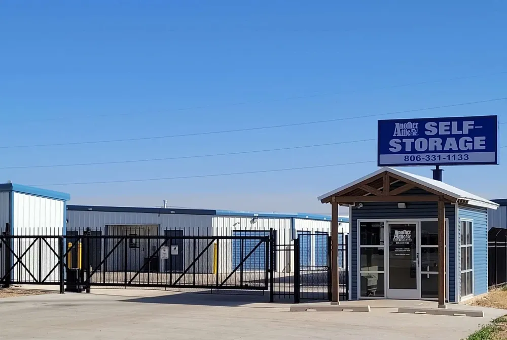 Gated entry to Another Attic Self-Storage.