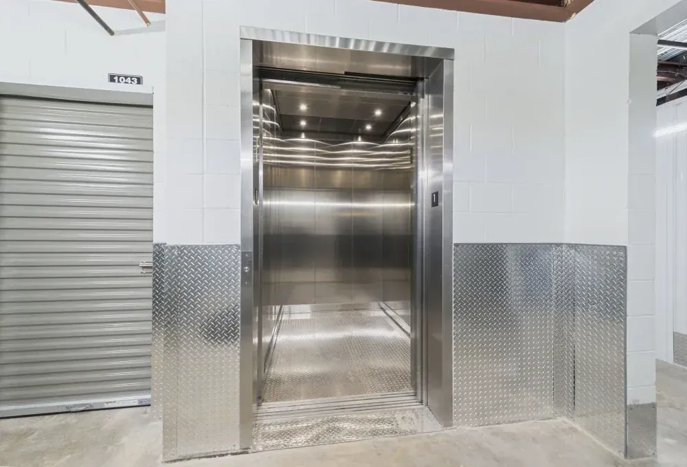 Elevator access at Bee Cave Storage.