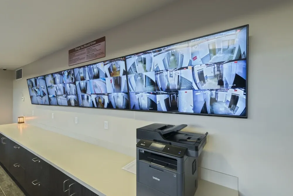 Surveillance monitoring station at Bee Cave Storage.