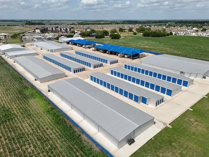 Drone view at Lockhart Self Storage