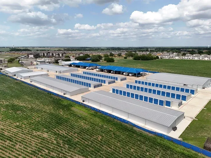 Aerial view at Lockhart Self Storage