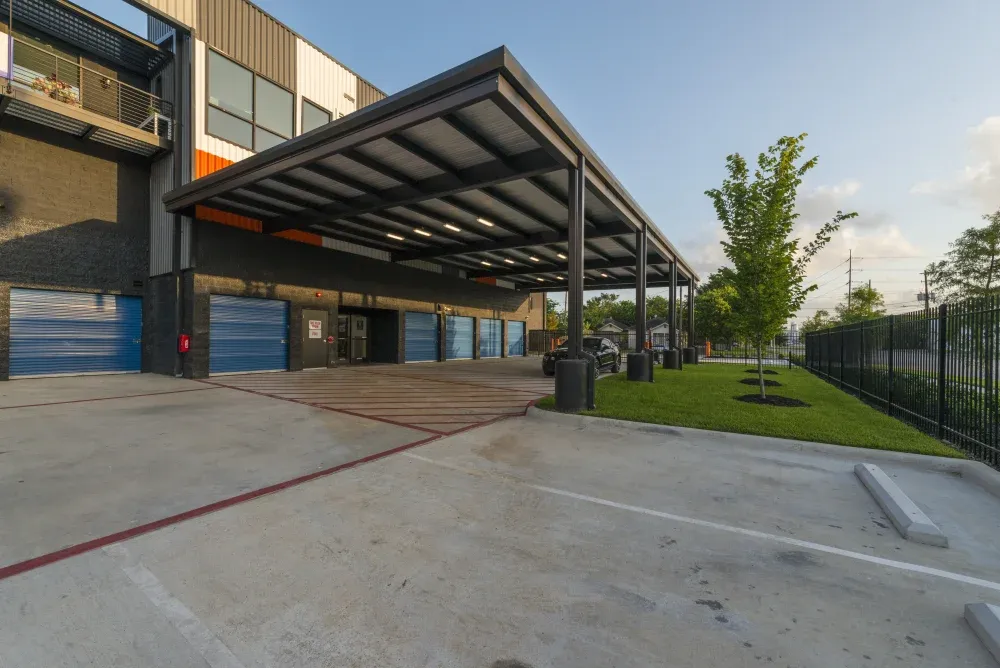 Drive-up and loading area at EaDo Storage.