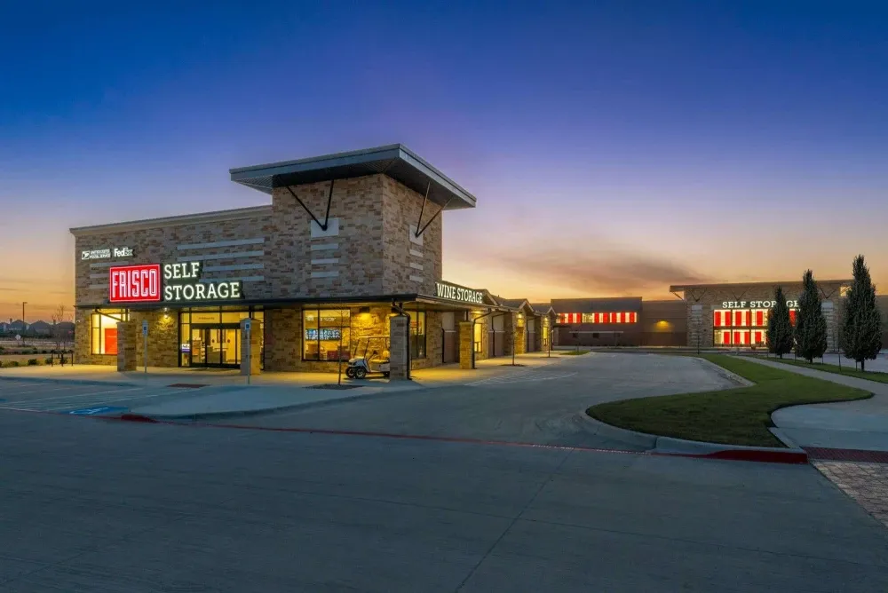 Entrance to Frisco Self Storage.