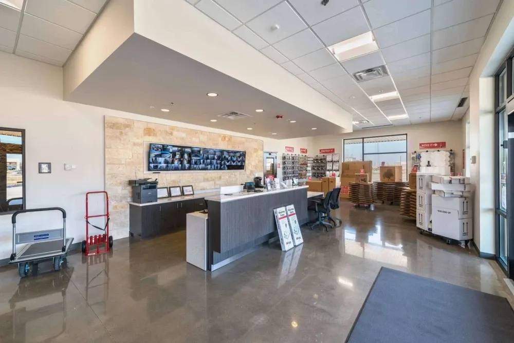 Front desk at Frisco Wine Storage.