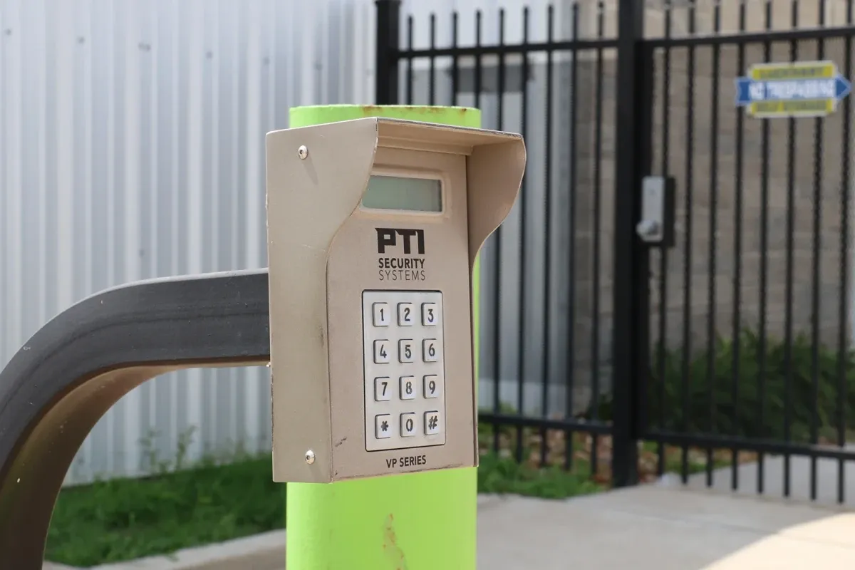 Keypad at Lockhart Self Storage