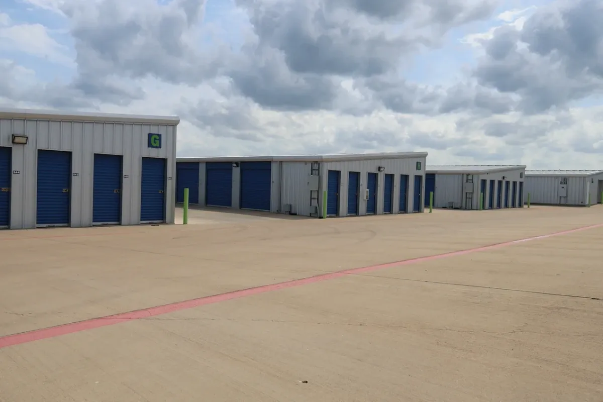 Outdoor storage units at Lockhart Self Storage