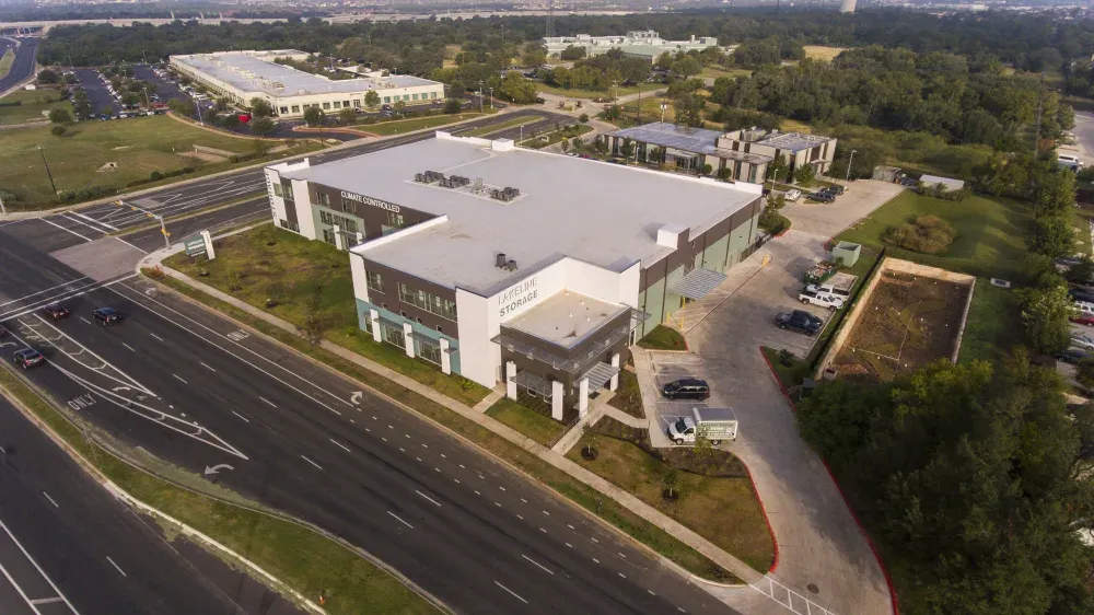 Skyview of Lakeline Storage facility.