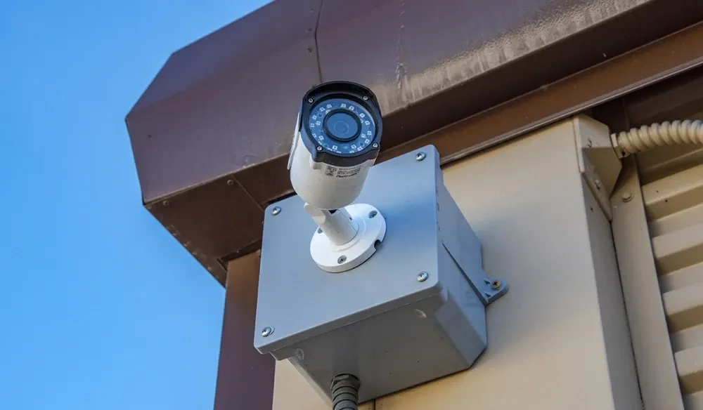 Security camera at Lakewood Storage.