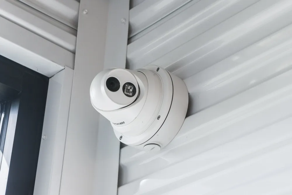 Security camera at Memorial Drive Storage.