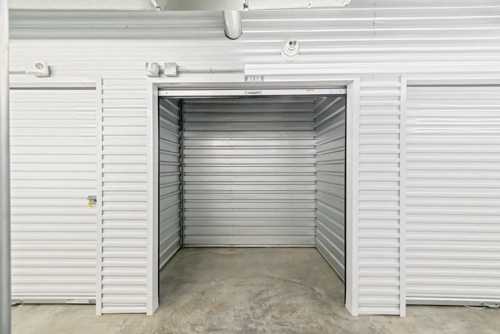 Indoor medium storage unit at Memorial Drive Storage.