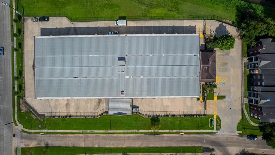 Overheard view at the Meyer Park Storage Center