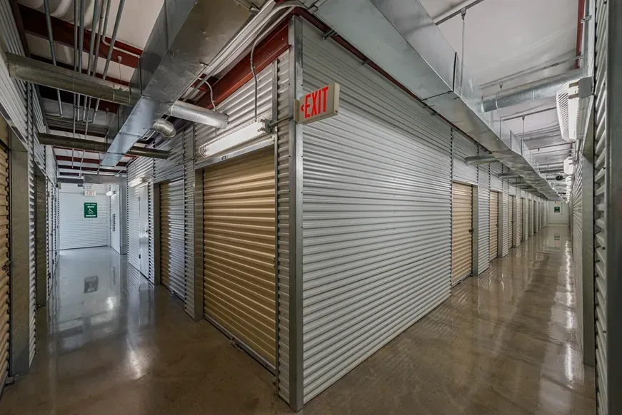 Indoor storage units at the Meyer Park Storage Center