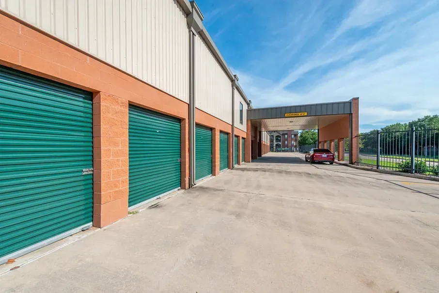 Drive up storage at the Meyer Park Storage Center