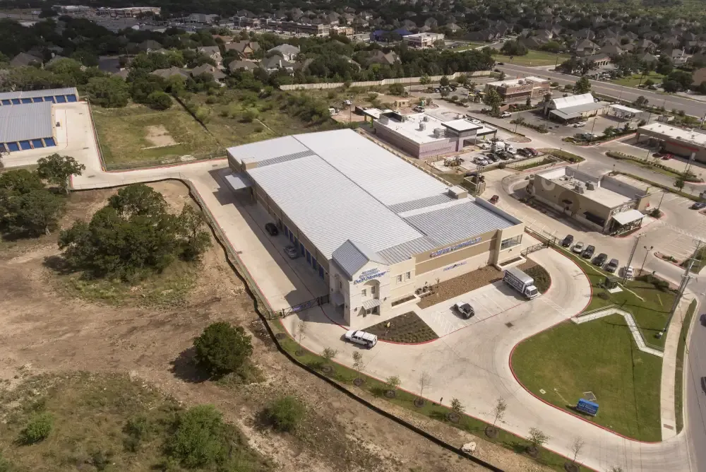 Aerial view at Westpointe New Braunfels Self Storage