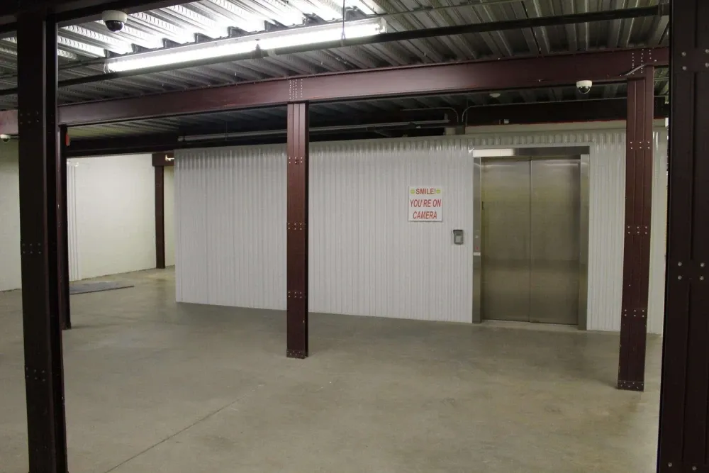 Pasadena's Best Storage facility loading area and elevator.