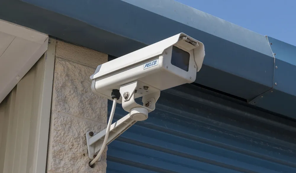 Security camera at Stewart & 89th Self Storage facility.