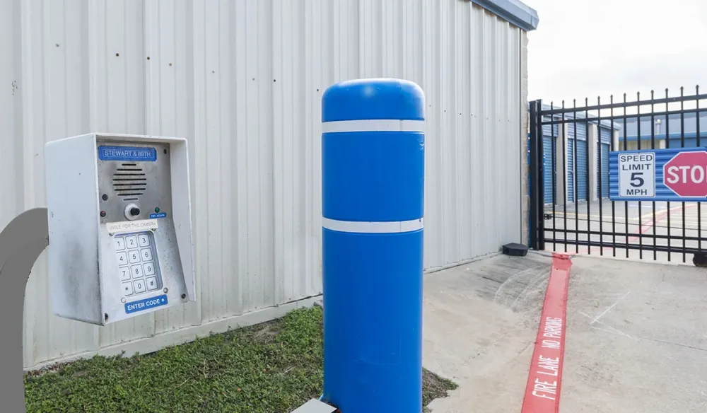 Keypad entry access to Stewart & 89th Self Storage.