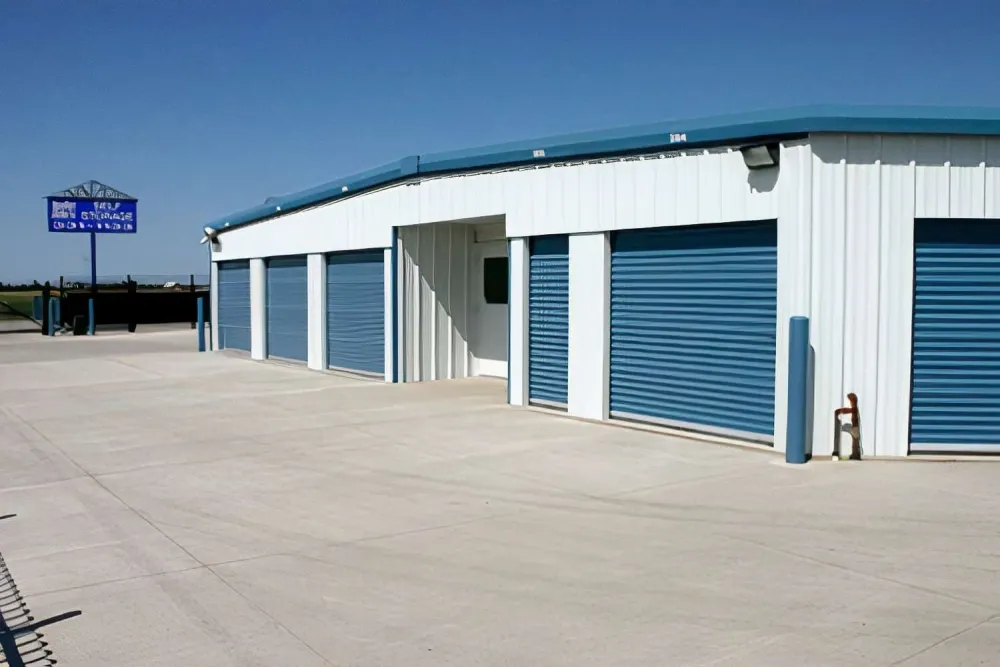Outdoor storage at Another Attic Self-Storage.
