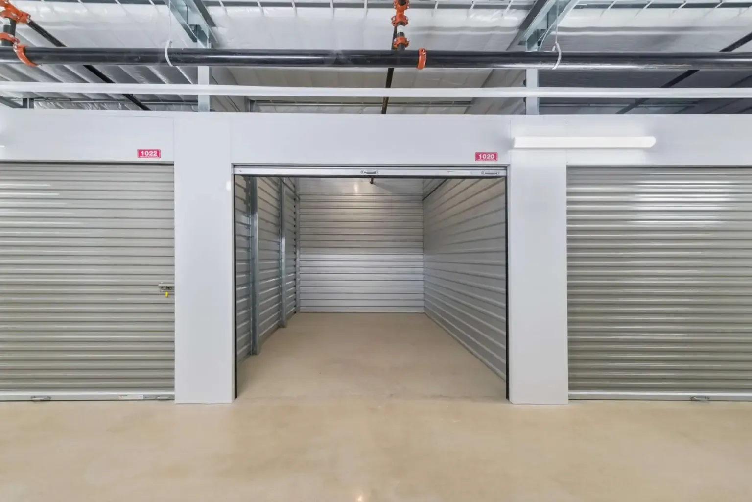 Open climate control storage unit