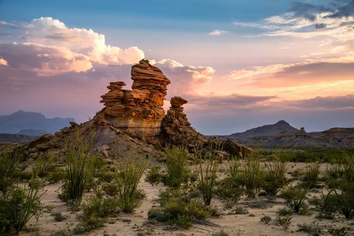 A rock formation at Big Bend National Park.