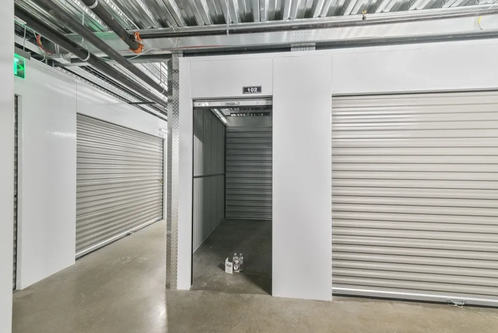 Indoor storage at Southlake Storage.