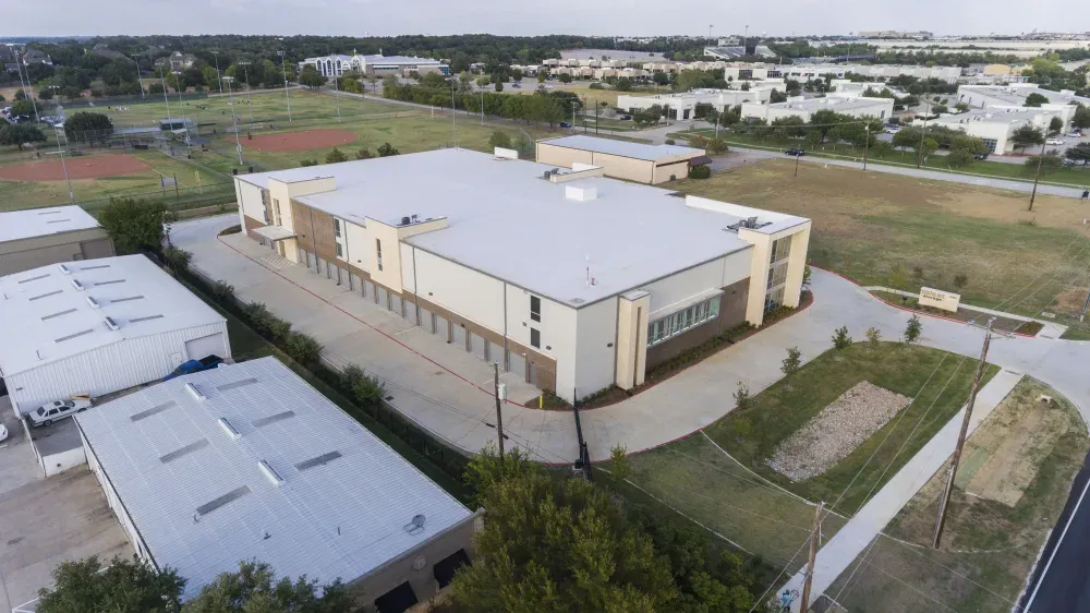Aerial view of Southlake Storage facility.