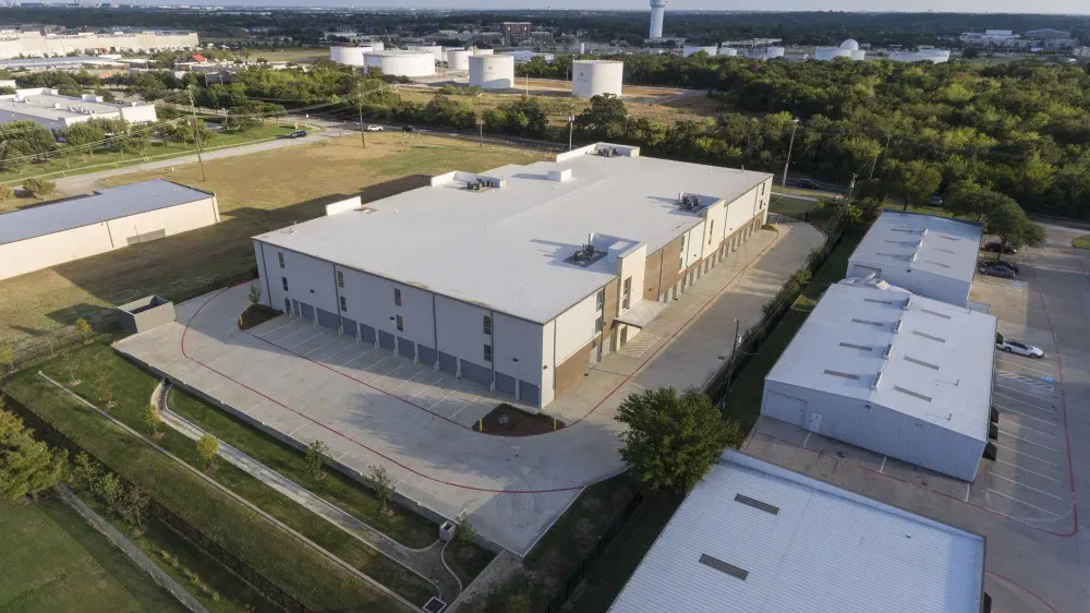 Aerial view of Southlake Storage facility.