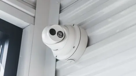 Security camera at Memorial Drive Storage.