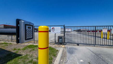 Security gate at Dry Dock & Lock Aledo.